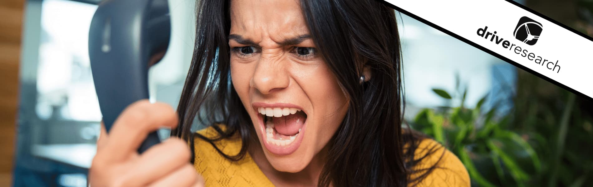 Women yelling at phone