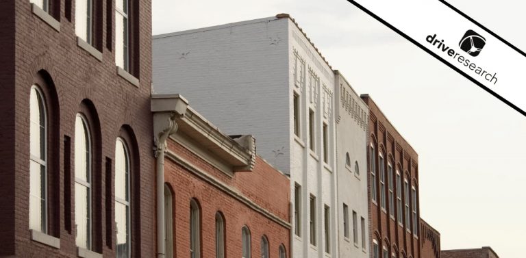 Downtown brick buildings