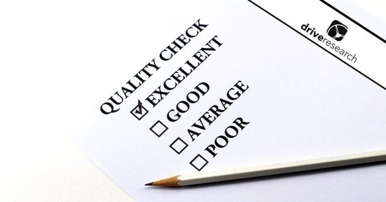 a checklist showing a survey proofing checklist