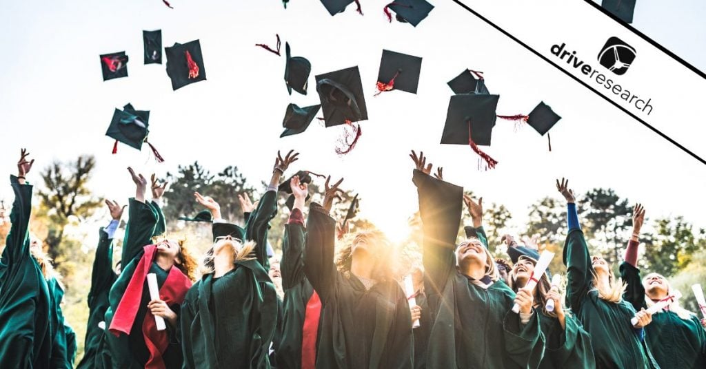 Students at graduation