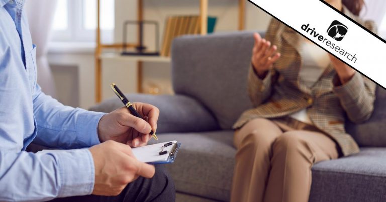 Woman talking to psychiatrist