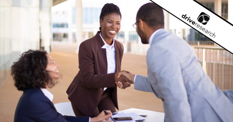 Professionals shaking hands