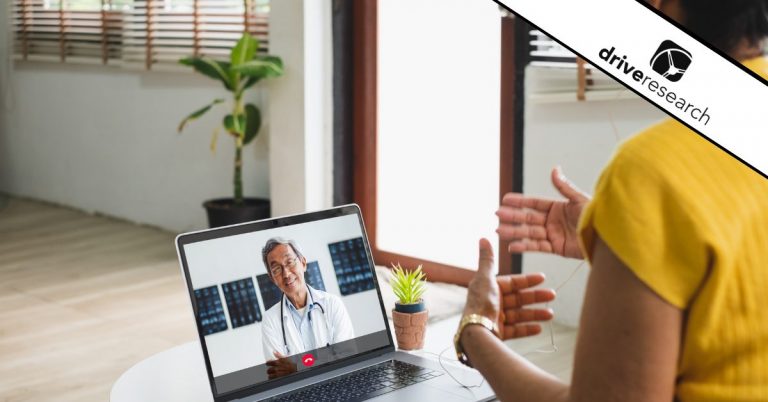 Woman doing a telehealth appointment on her computer