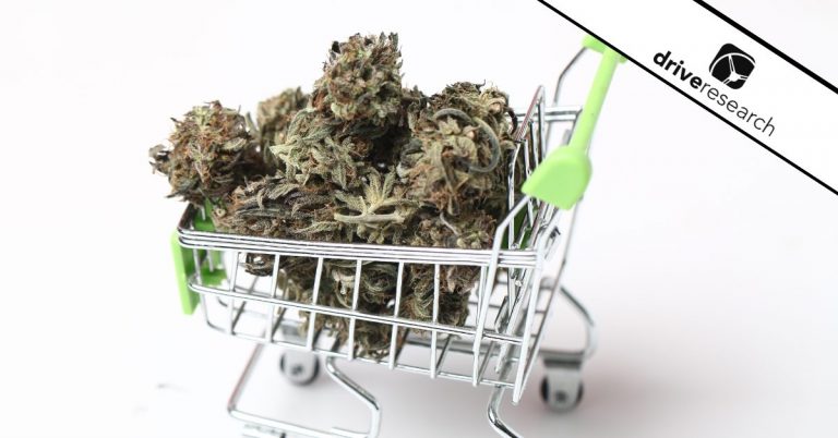 Cannabis in a shopping cart