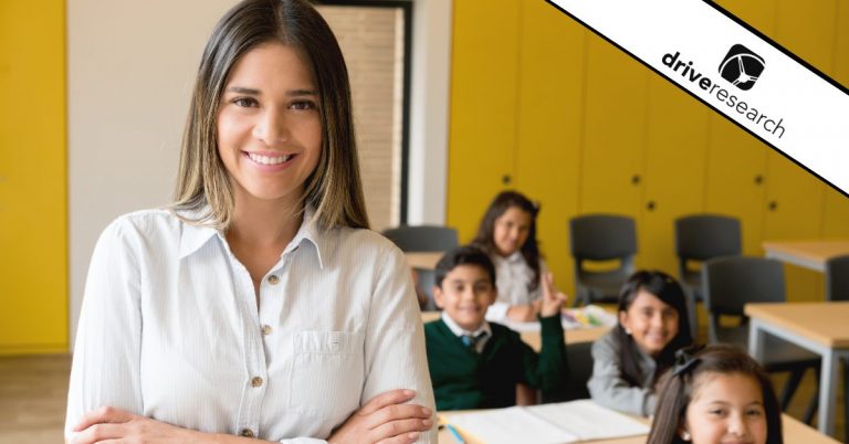 Teacher standing in front of a class