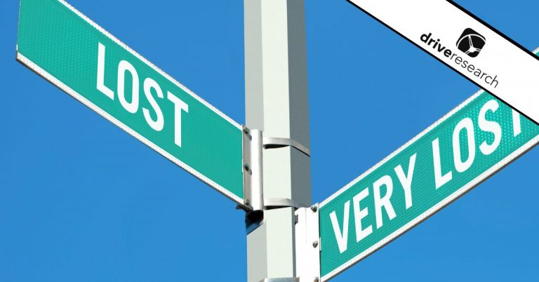 Street signs that say "lost" and "very lost"