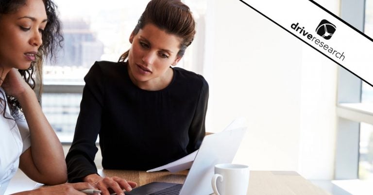 Two women on laptop