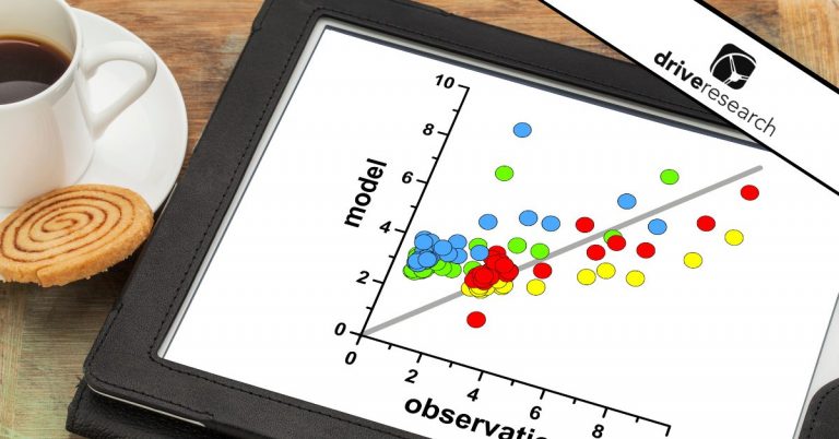 a graph with data on a tablet showing a kamo research model