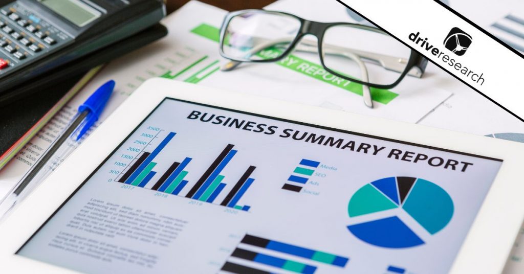 a report showing a business executive market research summary report