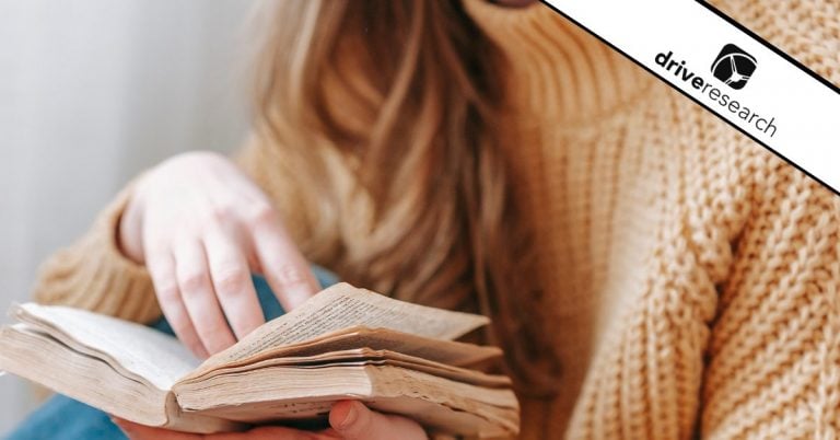 Female reading a book