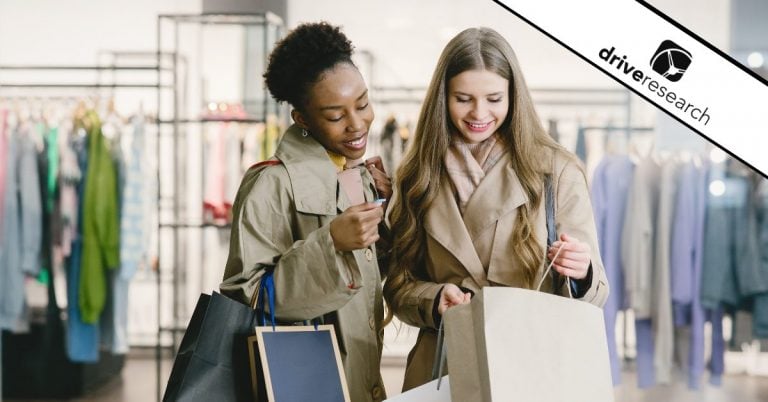 Two females shopping