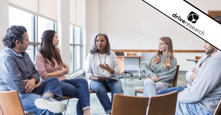 People talking in focus group