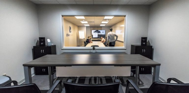 Client viewing room at Drive Research focus group facility