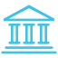 Bank icon blue