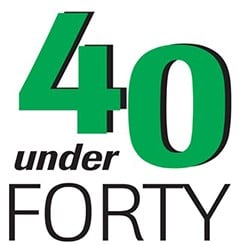 40 Under 40 logo