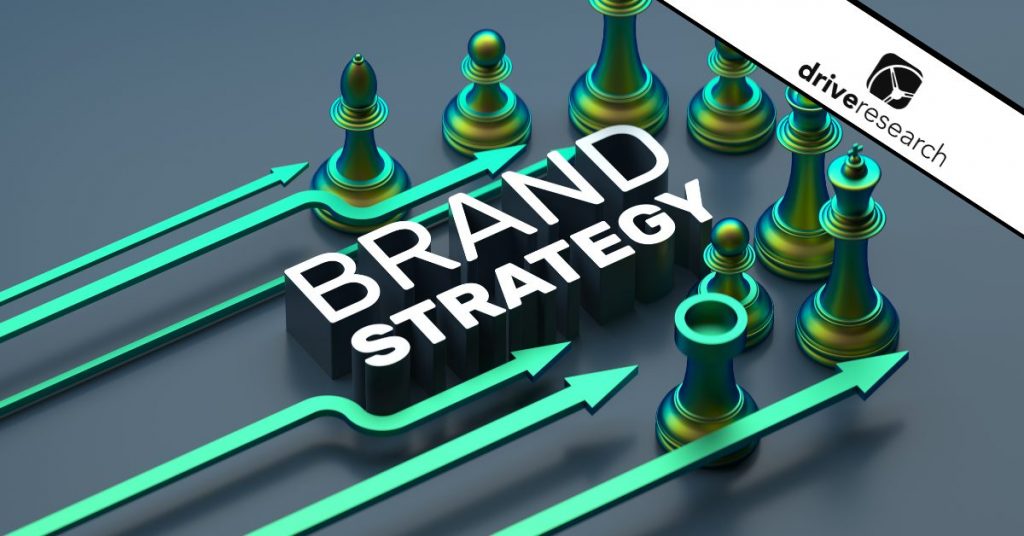 "Brand strategy" graphic with chess pieces