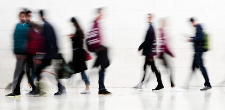 People walking